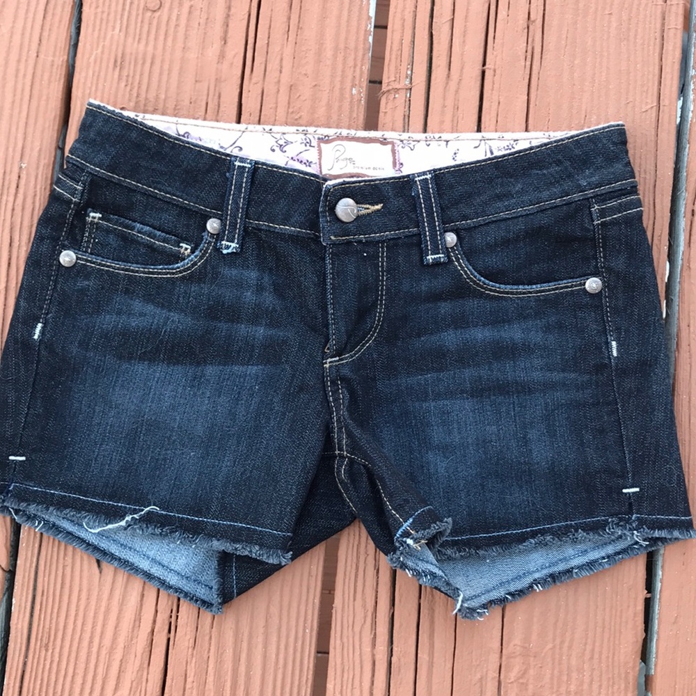 Paige denim shorts size 25
